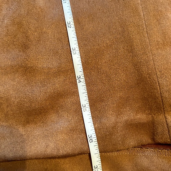 Donna Ricco Brown Suede Sleeveless Shift Dress Size 8 NWT - Picture 6 of 9